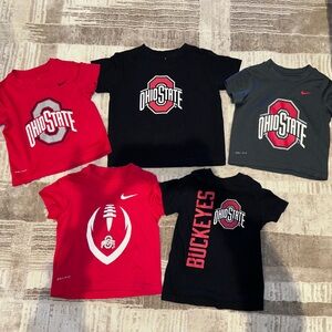 Ohio State T-Shirts in Red, Black, and Gray